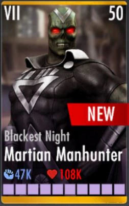 Blackest Night Martian Manhunter (Elite VII)