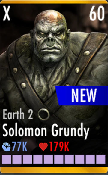 Earth 2 Solomon Grundy Elite X