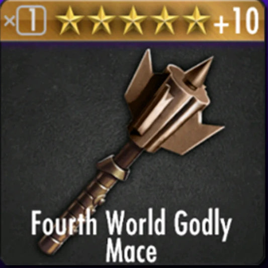 Fourth World Godly Mace Maxed Out